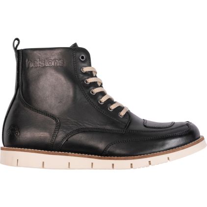 Helstons Liberty Leather Aniline Ciré Black Wax