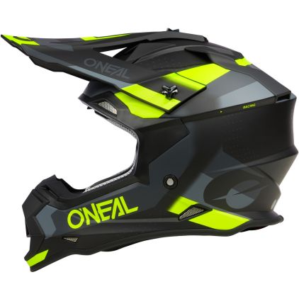 O'NEAL 2Series Spyde V23 Zwart Grijs Geel Crosshelm - Chromeburner
