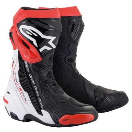 Alpinestars Supertech R 2021 Black White Red Boots
