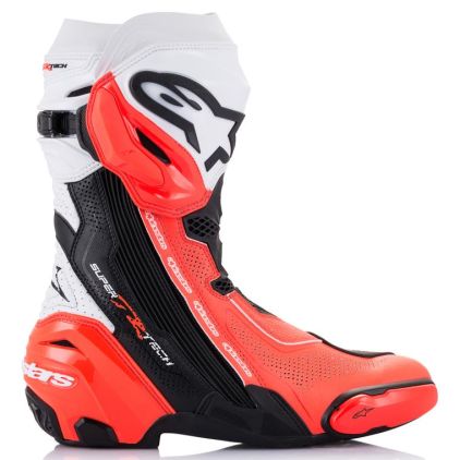 Alpinestars Supertech R Vented 2021 Black White Red Fluo