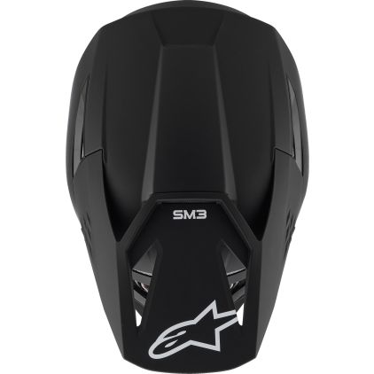Alpinestars S-M3 Mat Zwart Crosshelm - Chromeburner