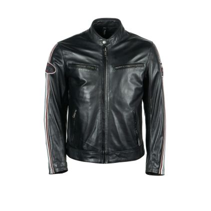 Helstons Race Leather Aniline Black Jacket