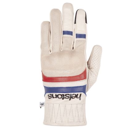 Helstons Bull Air Summer Leather Mesh Beige Blue Red Gloves