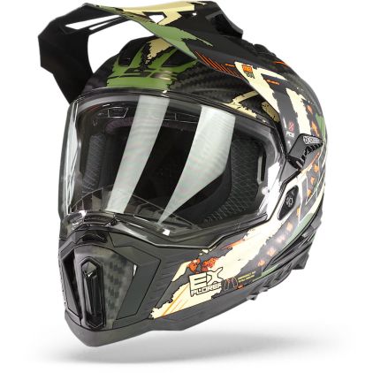 LS2 MX701 C Explorer Extend Mat Military Groen Adventure Helm