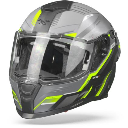 Nexx SX.100R Gridline Grijs Neon Matt