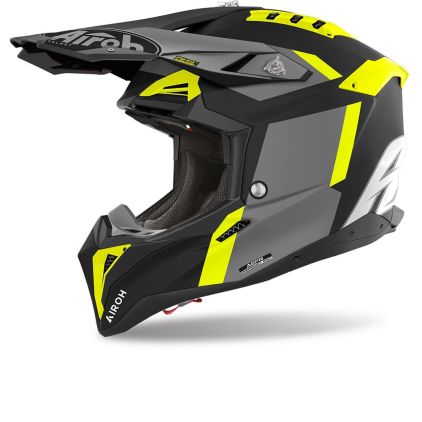 Airoh Aviator 3 Glory Geel Mat Offroad Helm