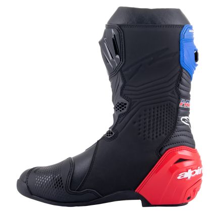 Alpinestars Honda Supertech R Boots Black Bright Red Blue