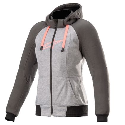 Alpinestars Stella Chrome Sport Melange Gray Tar Diva Pink Hoodie