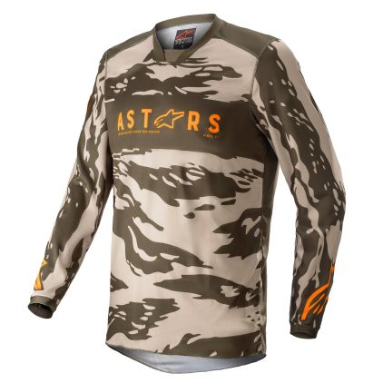 Alpinestars Racer Tactical Jersey Military Sand Camo Tangerine