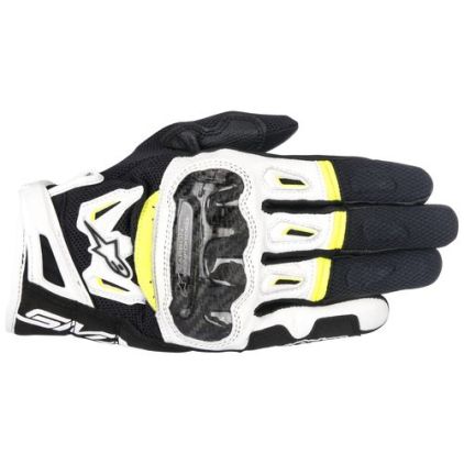 Alpinestars SMX-2 Air Carbon V2 Zwart Wit Geel