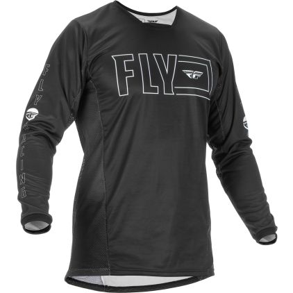 FLY Racing Kinetic Fuel Jersey Black White