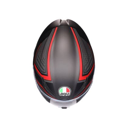 AGV K1 S E2206 Sling Full Face Helmet Matt Black Red - Chromeburner