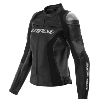 Dainese Racing 4 Lady Lederen Jas Zwart Zwart