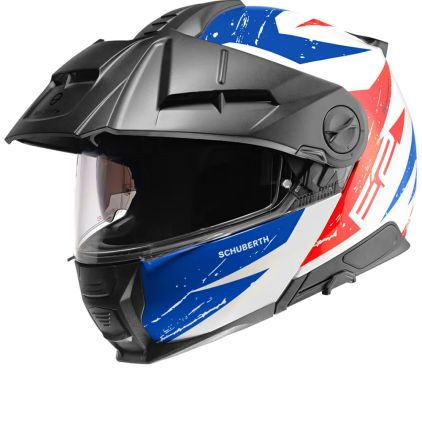 Schuberth E2 Explorer Blauw Rood Systeemhelm