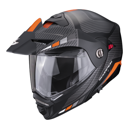Scorpion Adx-2 Camino Matt Black-Silver-Orange