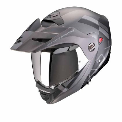 Scorpion ADX-2 Galane Matt Zwart Zilver Adventure helm