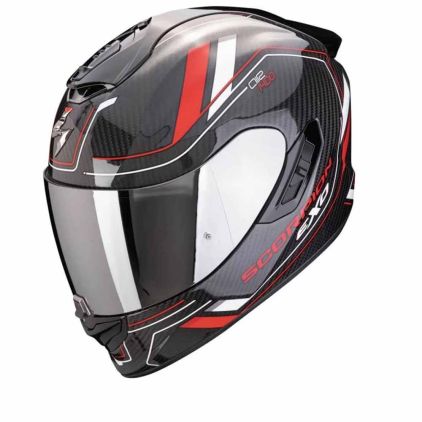 Scorpion Exo 1400 Evo 2 Carbon Air Mirage Zwart Rood Wit Integraalhelm