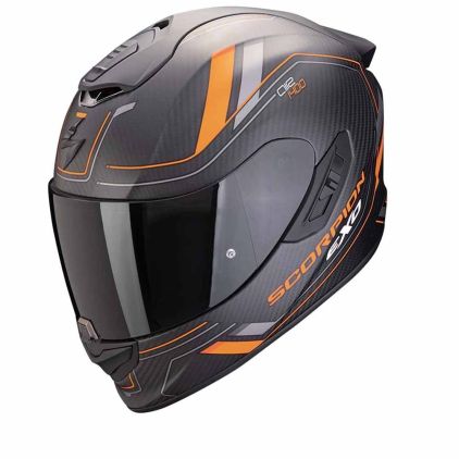Scorpion Exo 1400 Evo 2 Carbon Air Mirage Matt Zwart Oranje Integraalhelm