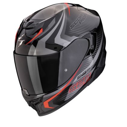Scorpion EXO-520 Evo Air Terra Zwart-Zilver-Rood Integraalhelm