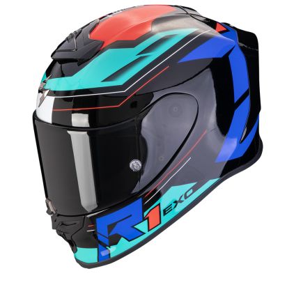 Scorpion EXO-R1 Evo Air Blaze Zwart Blauw Rood Integraalhelm
