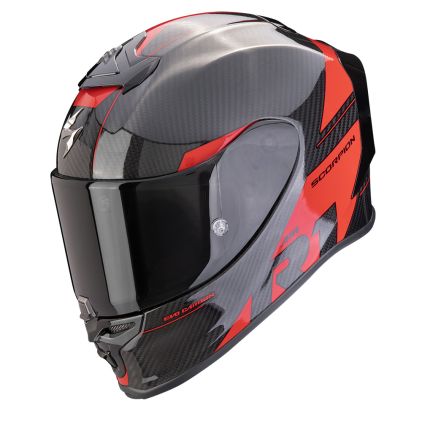 Scorpion EXO-R1 Evo Carbon Air Rally Zwart-Rood Integraalhelm
