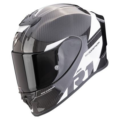 Scorpion EXO-R1 Evo Carbon Air Rally Zwart-Wit Integraalhelm