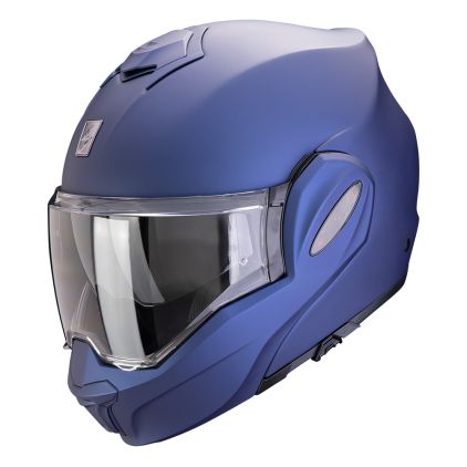 Scorpion Exo-Tech Evo Pro Solid Matt Metallic Blauw Systeemhelm
