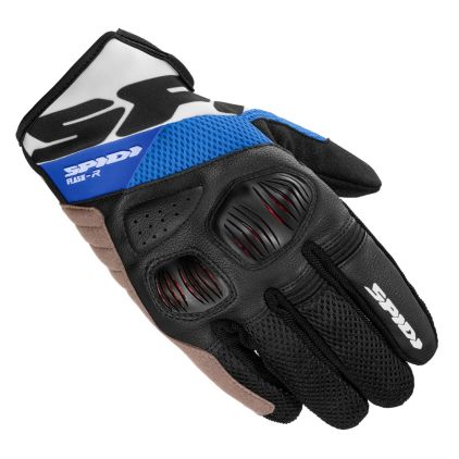 SPIDI FLASH R EVO K BLACK BLUE MOTORCYCLE GLOVES