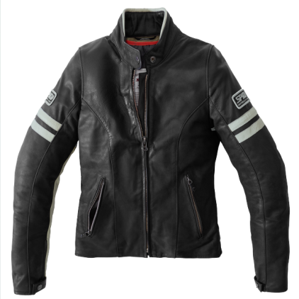 SPIDI VINTAGE LADY ICE BLACK MOTORCYCLE JACKET
