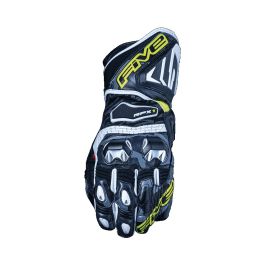 mjmoto Klassieke motorhandschoenen van leer, geperforeerd, geel, voor