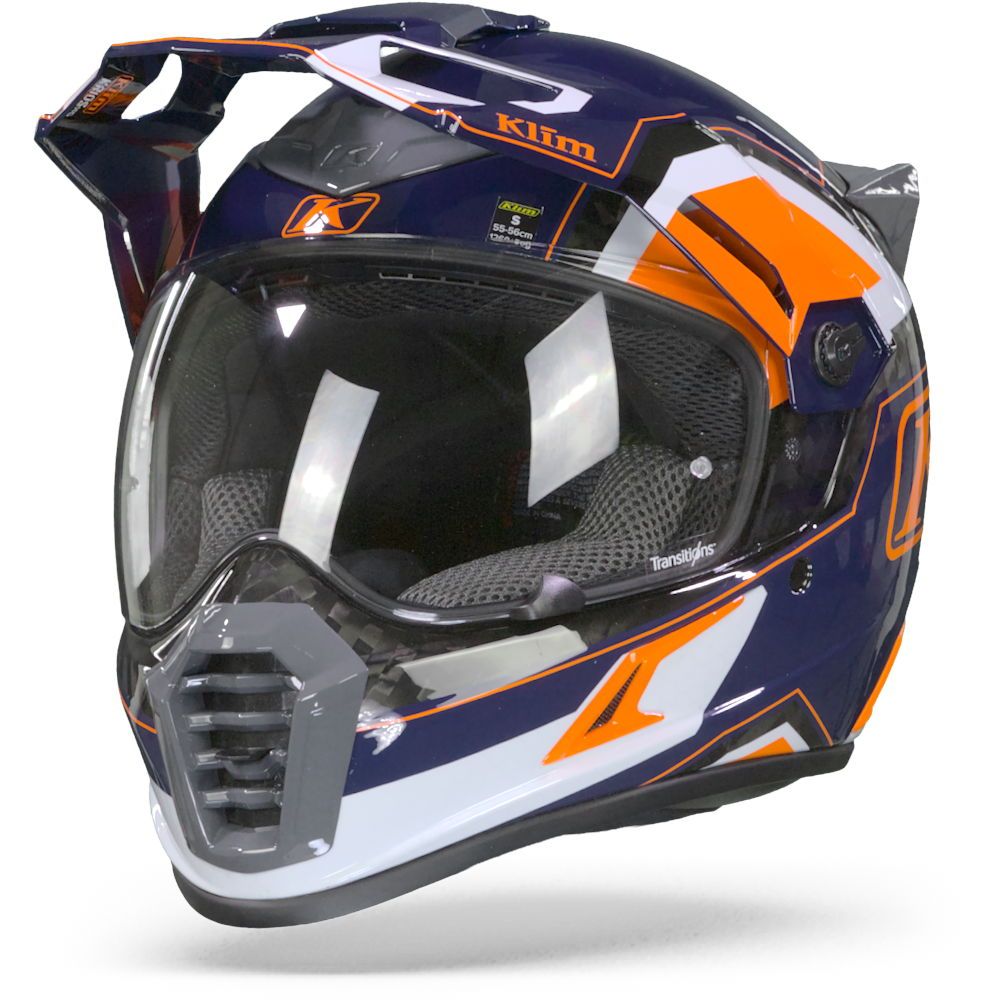 KLIM KRIOS PRO RALLY STRIKING ORANGE ADVENTURE HELMET - Chromeburner