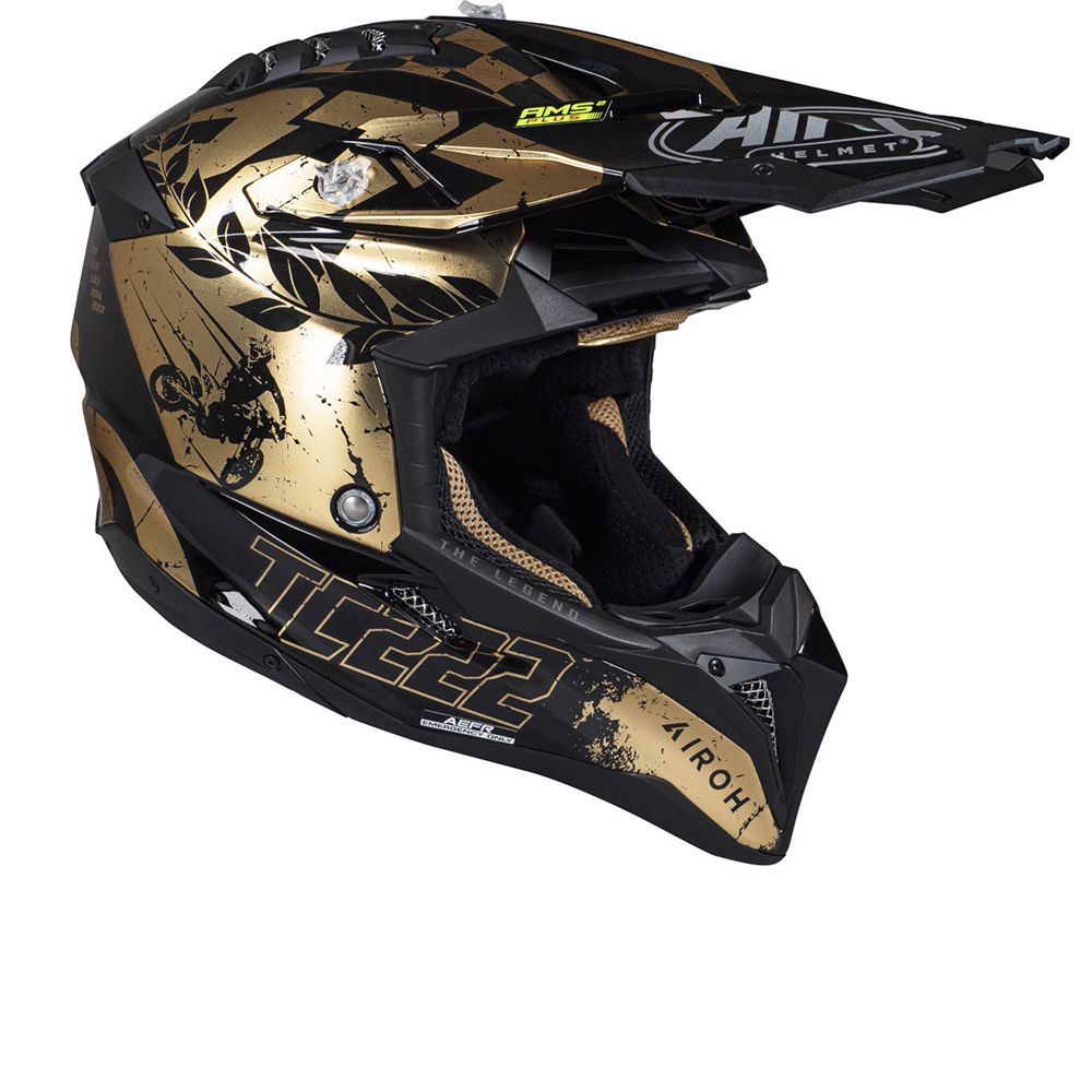 Airoh Aviator 3 TC222 The Legend Helmet - Chromeburner