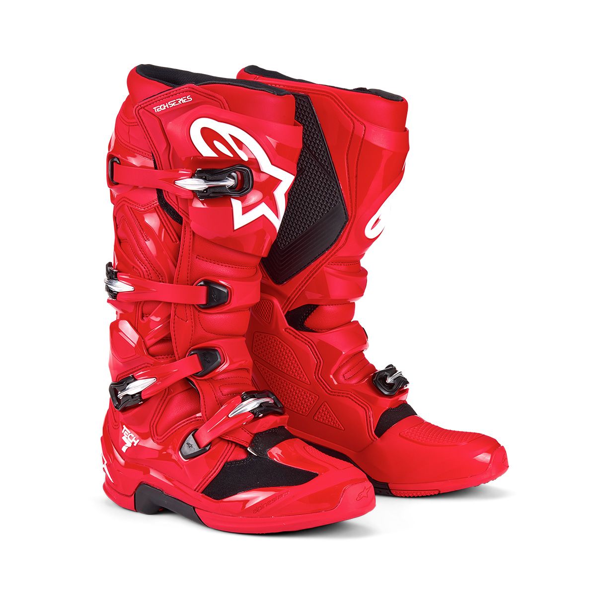 Alpinestars Tech 7 MX Laarzen Helderrood - Chromeburner