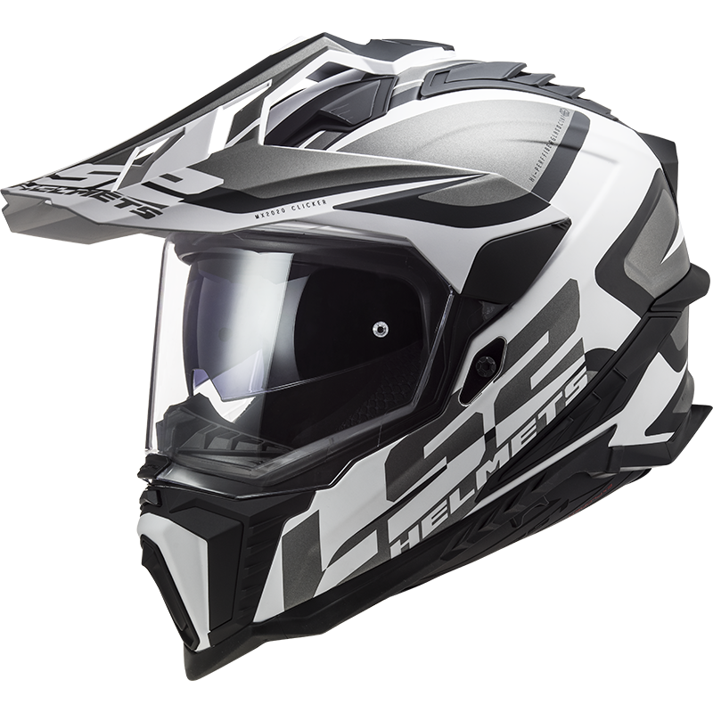 LS2 MX701 Explorer Alter Matt Black White ECE 22.06 - Chromeburner