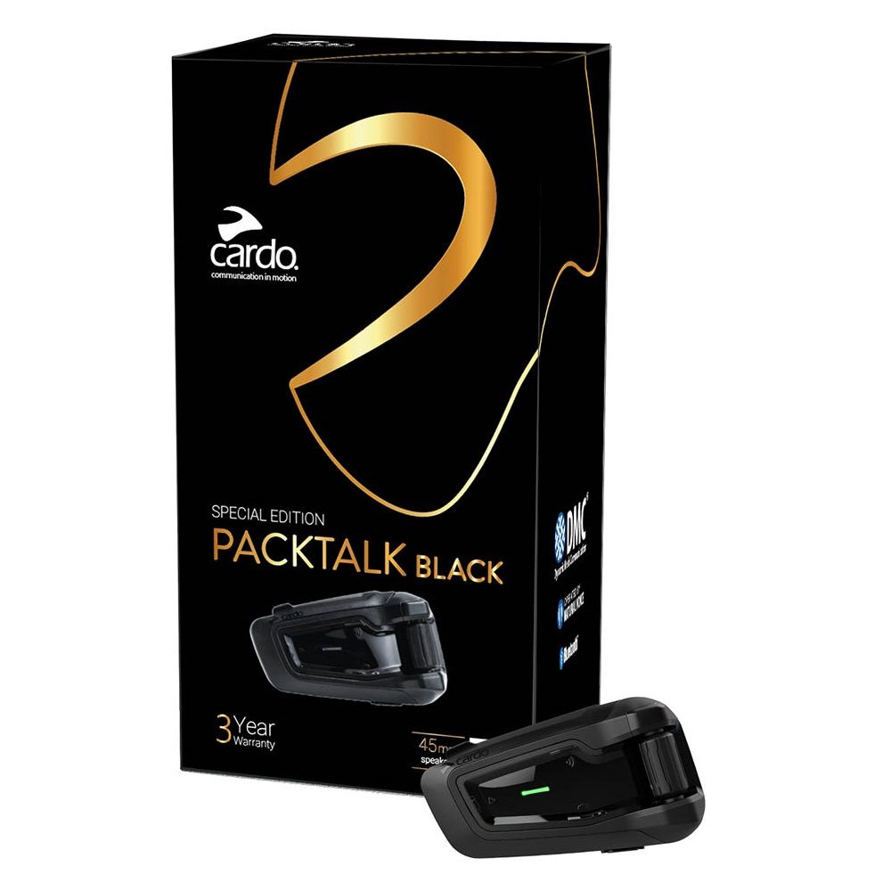 Cardo Packtalk Black Edition Single Pack Bluetooth