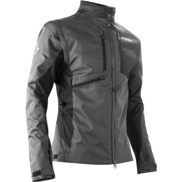 Acerbis Enduro One Zwart Grijs Textiele Motorjas