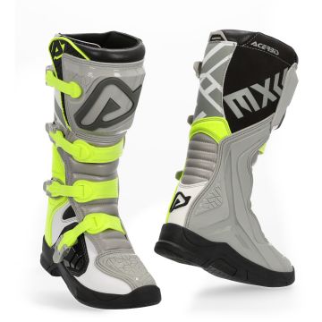 Acerbis X-Team Grey Yellow Motocross Boots