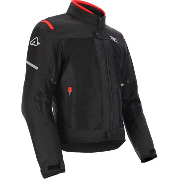 Acerbis On Road Ruby Zwart Rood Textiele Motorjas
