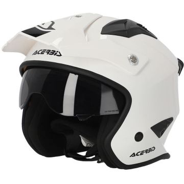 Acerbis Aria Solid White Jet Helmet