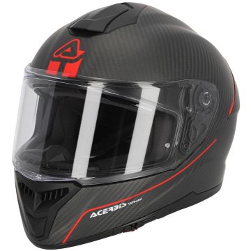 Acerbis Tarmak Matt Black Red Full Face Helmet