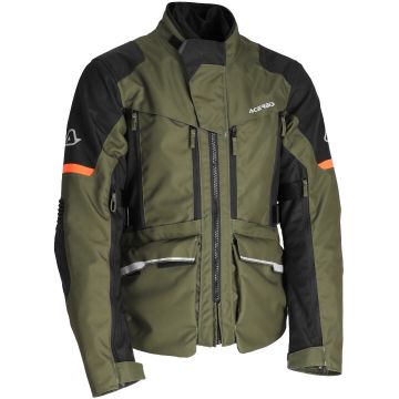 Acerbis X-Rover Green Orange Waterproof Textile Jacket