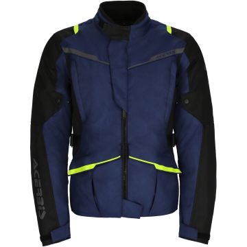 Acerbis CE X-Travel Blauw Geel Waterdichte Textiele Motorjas
