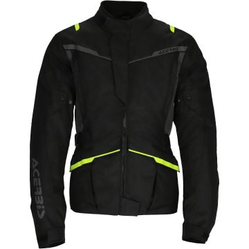 Acerbis CE X-Travel Zwart Geel Waterdichte Textiele Motorjas