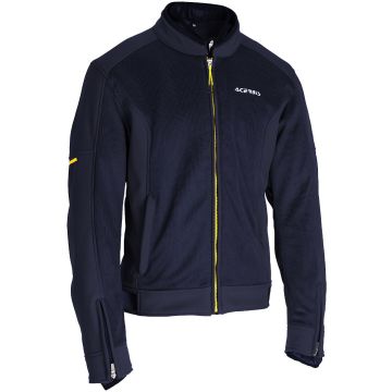 Acerbis Gordon Blauw Geel Waterdichte Textiele Motorjas