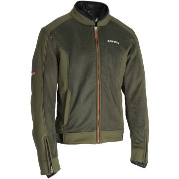 Acerbis Gordon Groen Oranje Waterdichte Textiele Motorjas