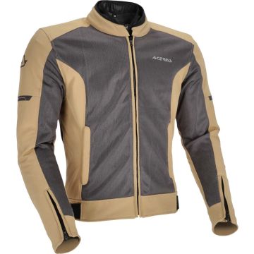 Acerbis Gordon Grijs Beige Waterdichte Textiele Motorjas