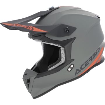 Acerbis Linear Solid Matt Grey Motocross Helmet
