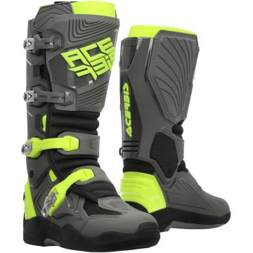 Acerbis Whoops Grey Yellow Motocross Boots