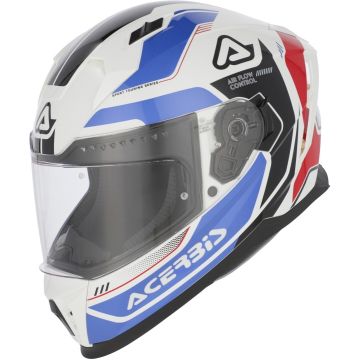 Acerbis X-Way Graphic Logo White Blue Full Face Helmet