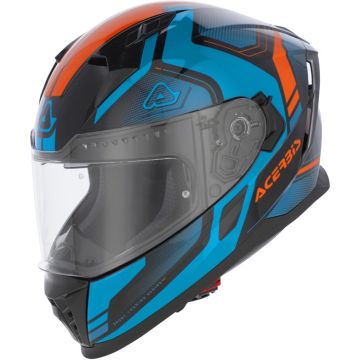 Acerbis X-Way Graphic Blue Orange Full Face Helmet
